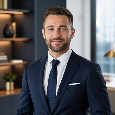 smiling financial and accounting expert.